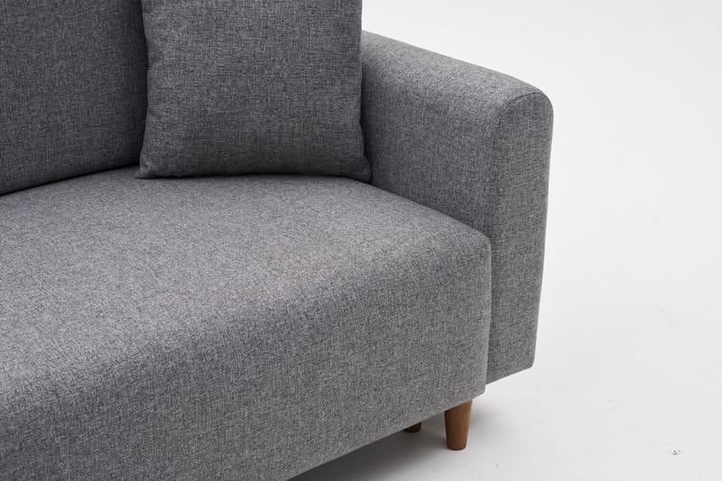 Alfie 4-sits Bäddsoffa med Divan - Grå - Möbler - Soffa - Bäddsoffa