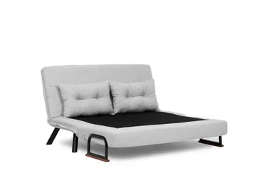 Alfredton 2-sits Bäddbar Fällbar Bäddsoffa i Boucle med Metallben - Grå - Möbler - Soffa - Bäddsoffa