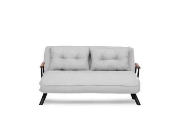 Alfredton 2-sits Bäddbar Fällbar Bäddsoffa i Boucle med Metallben - Grå - Möbler - Soffa - Bäddsoffa