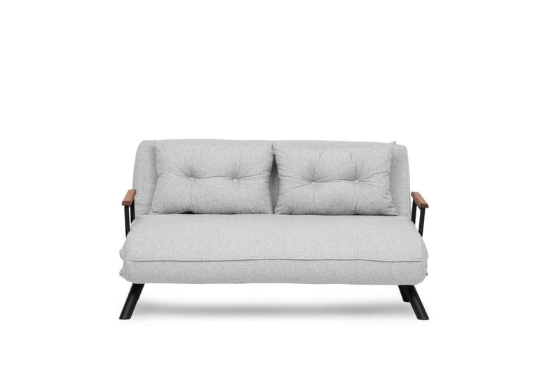 Alfredton 2-sits Bäddbar Fällbar Bäddsoffa i Boucle med Metallben - Grå - Möbler - Soffa - Bäddsoffa