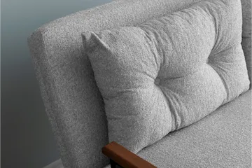 Alfredton 2-sits Bäddbar Fällbar Bäddsoffa i Boucle med Metallben - Grå - Möbler - Soffa - Bäddsoffa