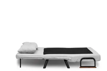 Alfredton 2-sits Bäddbar Fällbar Bäddsoffa i Boucle med Metallben - Grå - Möbler - Soffa - Bäddsoffa