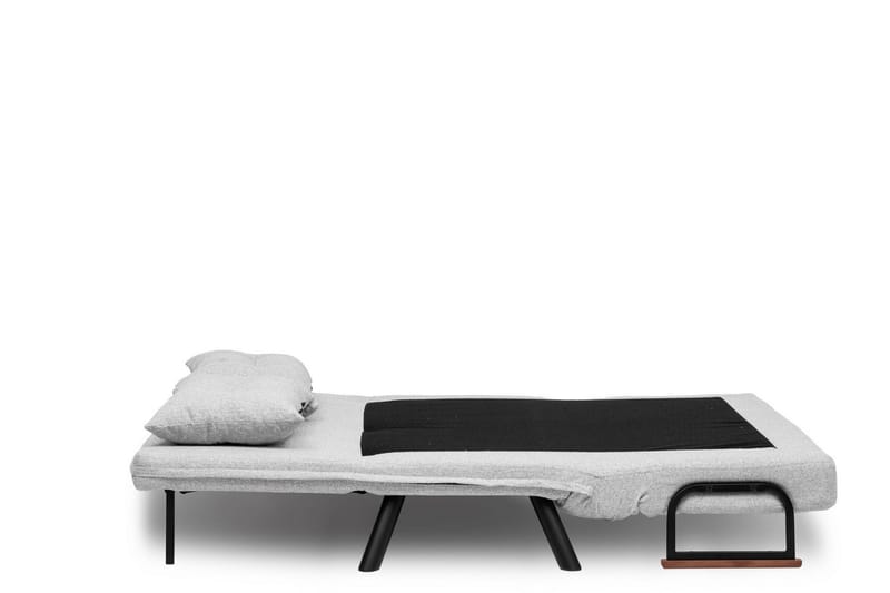 Alfredton 2-sits Bäddbar Fällbar Bäddsoffa i Boucle med Metallben - Grå - Möbler - Soffa - Bäddsoffa