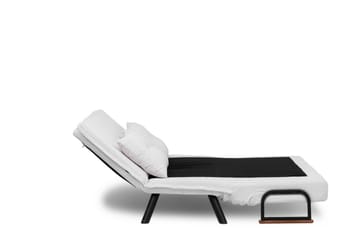 Alfredton 2-sits Bäddbar Fällbar Bäddsoffa i Boucle med Metallben - Vit - Möbler - Soffa - Bäddsoffa