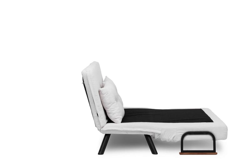 Alfredton 2-sits Bäddbar Fällbar Bäddsoffa i Boucle med Metallben - Vit - Möbler - Soffa - Bäddsoffa