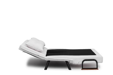 Alfredton 2-sits Bäddbar Fällbar Bäddsoffa i Boucle med Metallben - Vit - Möbler - Soffa - Bäddsoffa