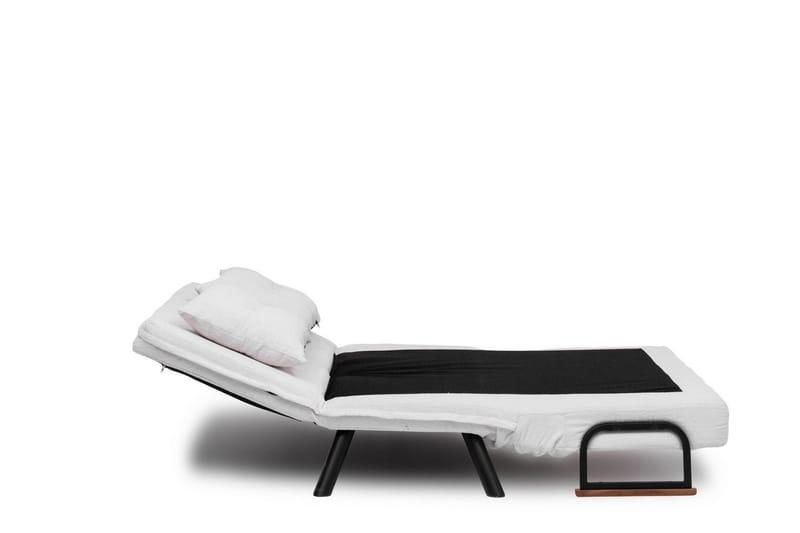 Alfredton 2-sits Bäddbar Fällbar Bäddsoffa i Boucle med Metallben - Vit - Möbler - Soffa - Bäddsoffa
