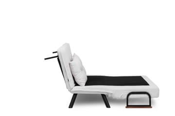 Alfredton 2-sits Bäddbar Fällbar Bäddsoffa i Boucle med Metallben - Vit - Möbler - Soffa - Bäddsoffa