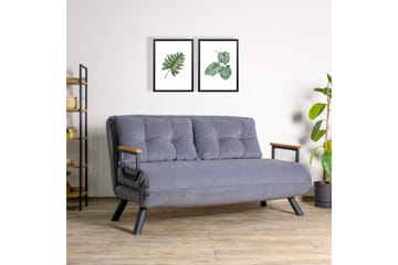 Alfredton Bäddsoffa 2-sits 120x185 - Grå - Möbler - Soffa - Bäddsoffa