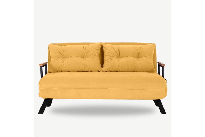 Alfredton Bäddsoffa 2-sits 175x133 cm - Senapsgul - Bäddsoffa - Bäddsoffa 2 sits