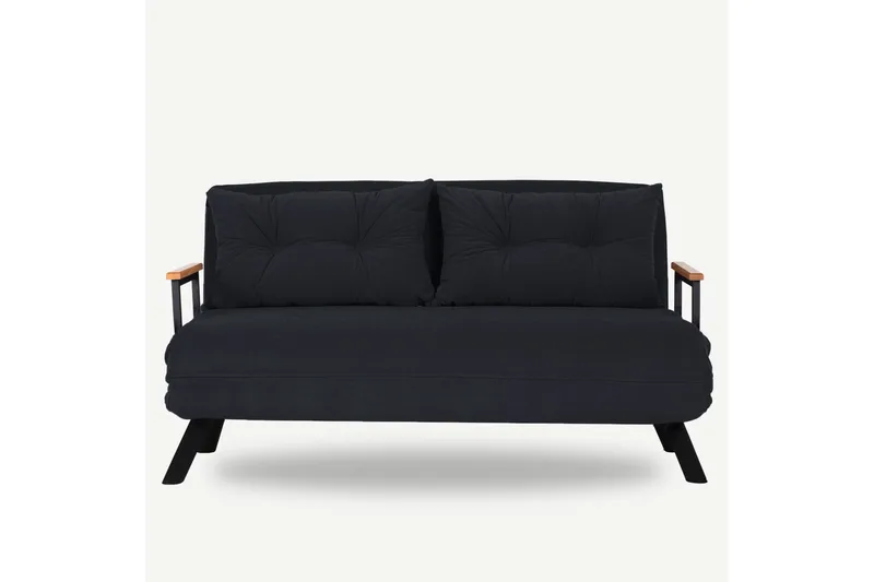 Alfredton Bäddsoffa 2-sits 175x133 cm - Svart - Möbler - Soffa - Bäddsoffa