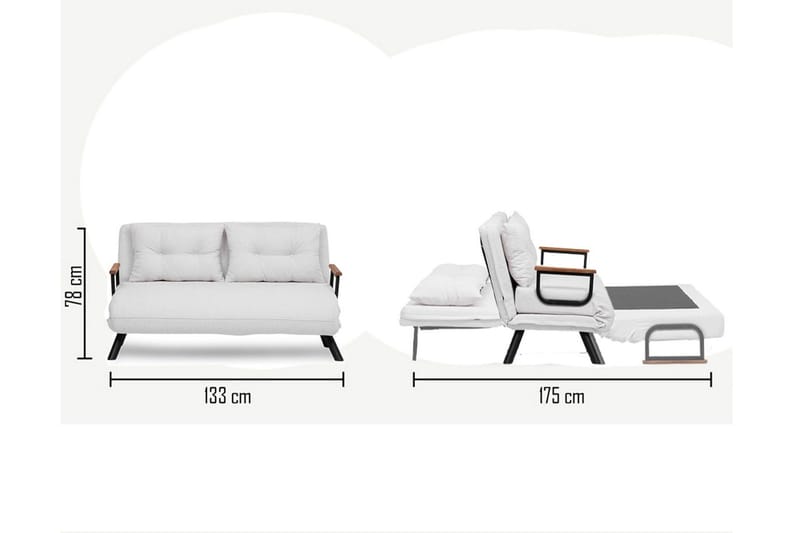 Alfredton Bäddsoffa - Cream - Möbler - Soffa - Bäddsoffa