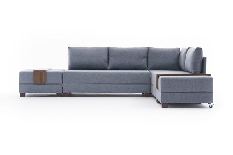 Algeria Bäddsoffa m. Divan 4-sits 140x190 - Blå - Möbler - Soffa - Bäddsoffa
