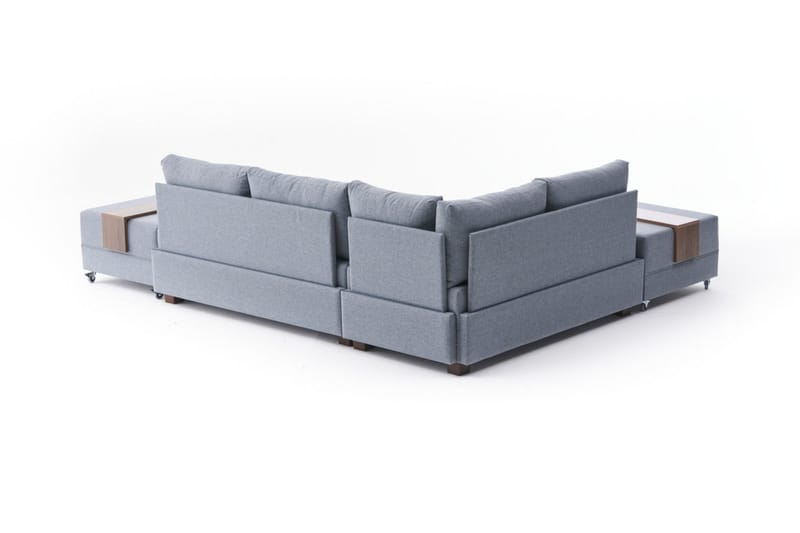 Algeria Bäddsoffa m. Divan 4-sits 140x190 - Blå - Möbler - Soffa - Bäddsoffa