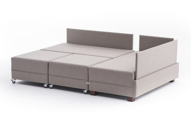 Algeria Bäddsoffa m. Divan 4-sits 140x190 - Cream - Möbler - Soffa - Bäddsoffa