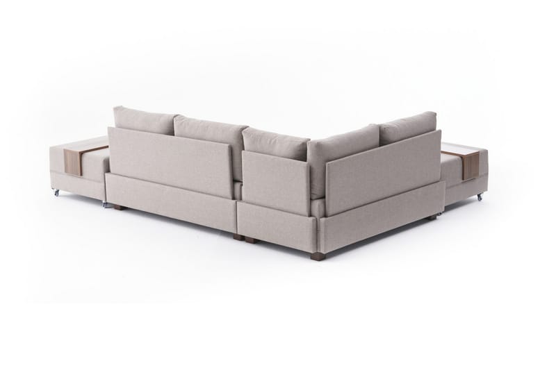 Algeria Bäddsoffa m. Divan 4-sits 140x190 - Cream - Bäddsoffa - Bäddsoffa divan