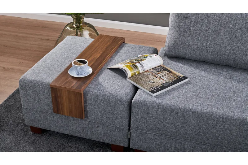 Algeria Hörnbäddsoffa Höger - Grå - Möbler - Soffa - Bäddsoffa