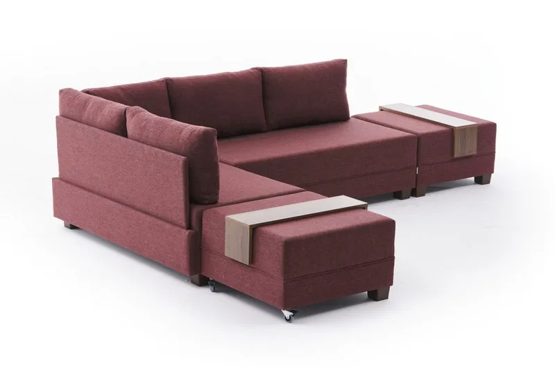 Algeria Hörnbäddsoffa Vänster - Röd - Möbler - Soffa - Bäddsoffa