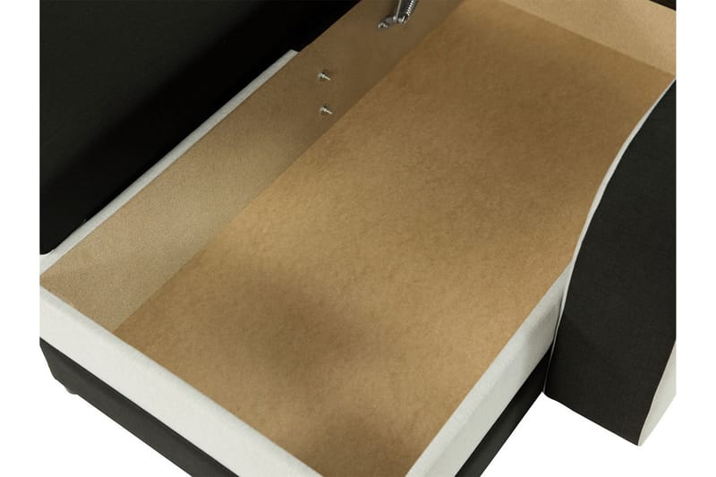 Alvared 3-sits Hörnbäddsoffa Universal - Blå/Vit - Möbler - Soffa - Bäddsoffa