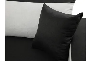 Alvared 3-sits Hörnbäddsoffa Universal - Svart/Grå - Möbler - Soffa - Bäddsoffa