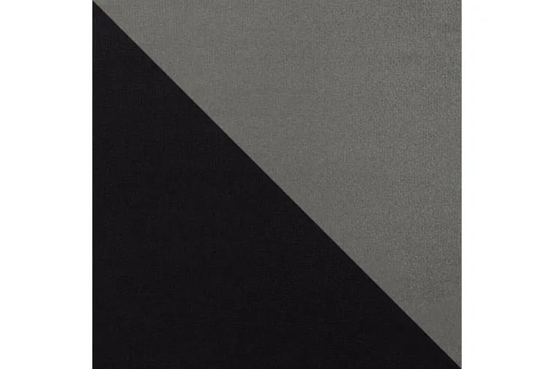 Alvared 4-sits Bäddsoffa med Dubbeldivan med Förvaring - Sammet/Svart/Grå - Möbler - Soffa - Bäddsoffa