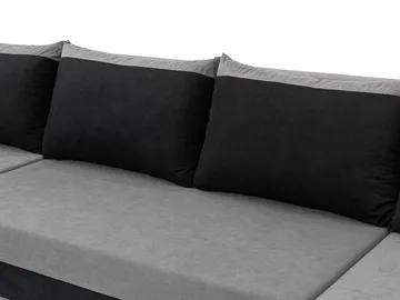 Alvared U-formad 5-sits Bäddsoffa med förvaring - Mörkbrun - Möbler - Soffa - Bäddsoffa