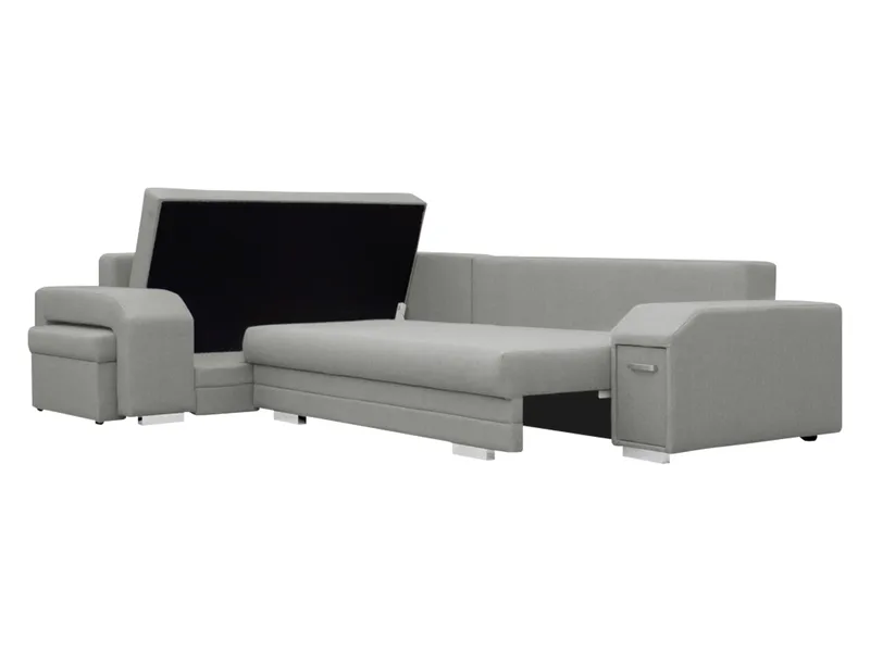 Alvares 4-sits Hörnbäddsoffa med förvaring - Beige - Möbler - Soffa - Bäddsoffa