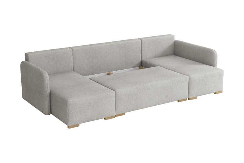Amelus Bäddsoffa Dubbeldivan 4-sits - Brun - Möbler - Soffa - Bäddsoffa