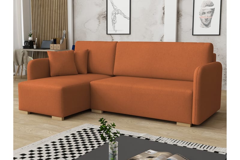 Amelus Bäddsoffa m. Divan 4-sits - Beige - Möbler - Soffa - Bäddsoffa