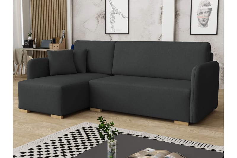 Amelus Bäddsoffa m. Divan 4-sits - Grå - Möbler - Soffa - Bäddsoffa