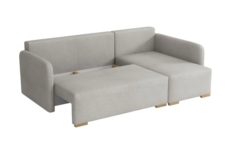 Amelus Bäddsoffa m. Divan 4-sits - Vit - Möbler - Soffa - Bäddsoffa