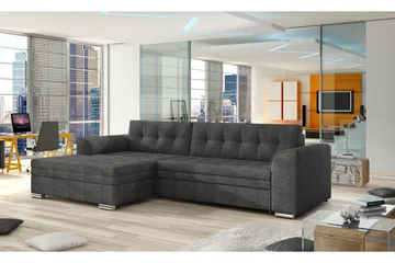 Amerikana Hörnbäddsoffa med Divan - Grå - Möbler - Soffa - Bäddsoffa