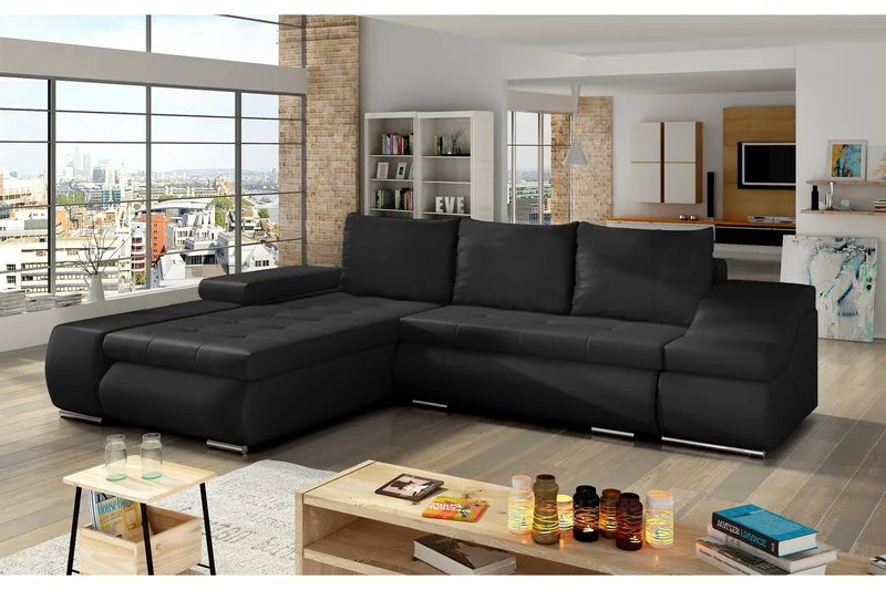 Amieva Bäddsoffa - Svart - Möbler - Soffa - Bäddsoffa