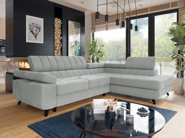 Amshyttan 4-sits Bäddsoffa med Schsälong Höger - Grå - Möbler - Soffa - Bäddsoffa