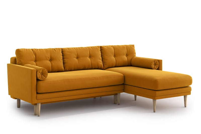 Amyssa 3-sits Divanbäddsoffa - Guld - Möbler - Soffa - Bäddsoffa