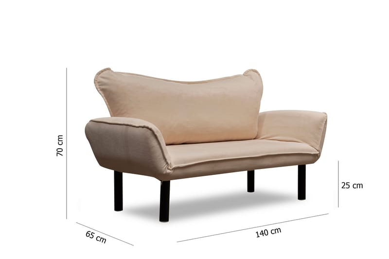 Annabelle Bäddsoffa 2-sits - Beige - Möbler - Soffa - Bäddsoffa