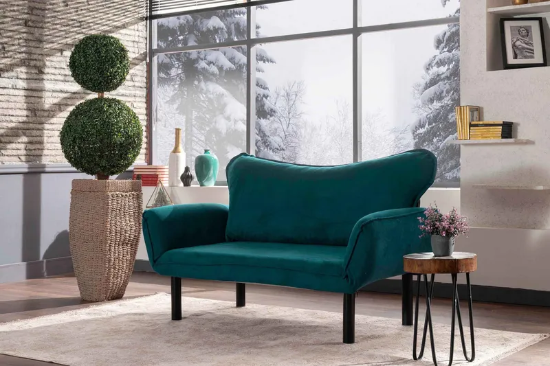 Annabelle Bäddsoffa 2-sits - Blågrön - Möbler - Soffa - Bäddsoffa