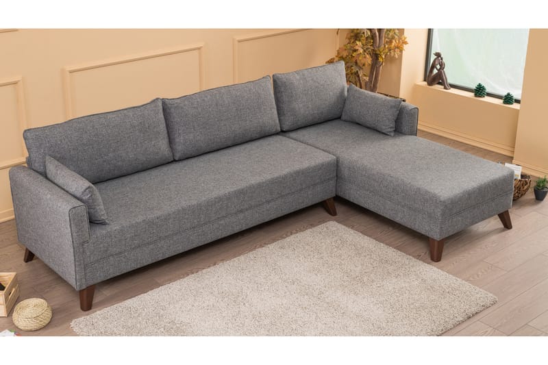 Antigua Divanbäddsoffa Höger - Grå - Möbler - Soffa - Bäddsoffa