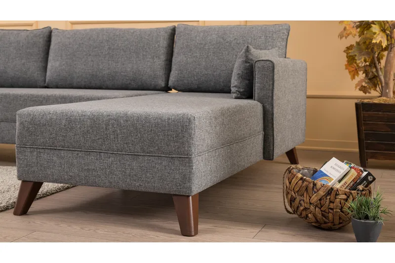 Antigua Divanbäddsoffa Höger - Grå - Möbler - Soffa - Bäddsoffa