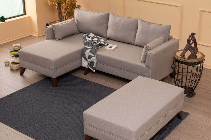Antigua Divanbäddsoffa Vänster - Beige - Möbler - Soffa - Divansoffor & schäslongsoffa