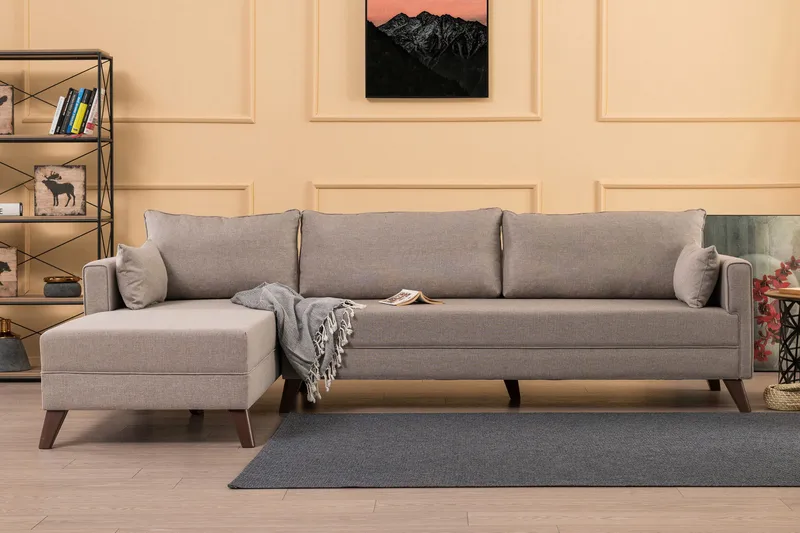 Antigua Divanbäddsoffa Vänster - Beige - Möbler - Soffa - Bäddsoffa