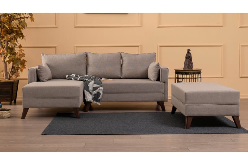 Antigua Divanbäddsoffa Vänster - Beige - Möbler - Soffa - Divansoffor & schäslongsoffa