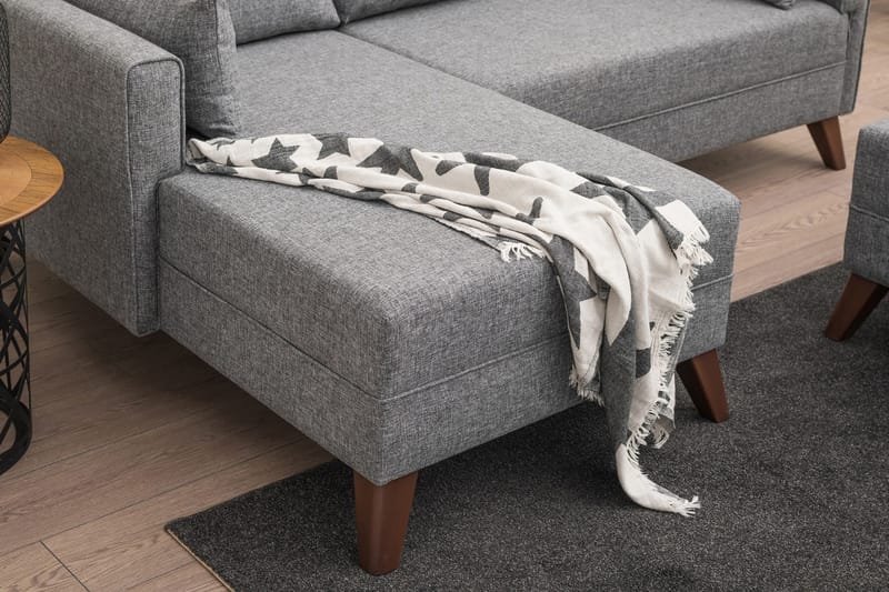 Antigua Divanbäddsoffa Vänster - Grå - Möbler - Soffa - Bäddsoffa - Bäddsoffa divan