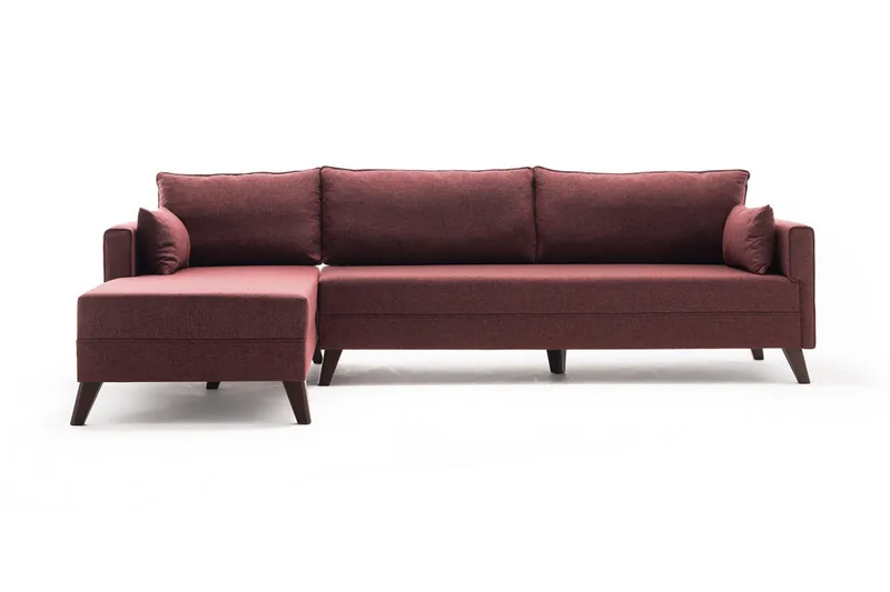 Antigua Divanbäddsoffa Vänster, Röd