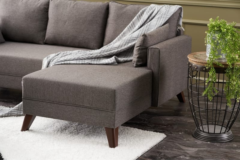 Antigua Mini Bäddsoffa med Divan Höger - Brun - Möbler - Soffa - Bäddsoffa