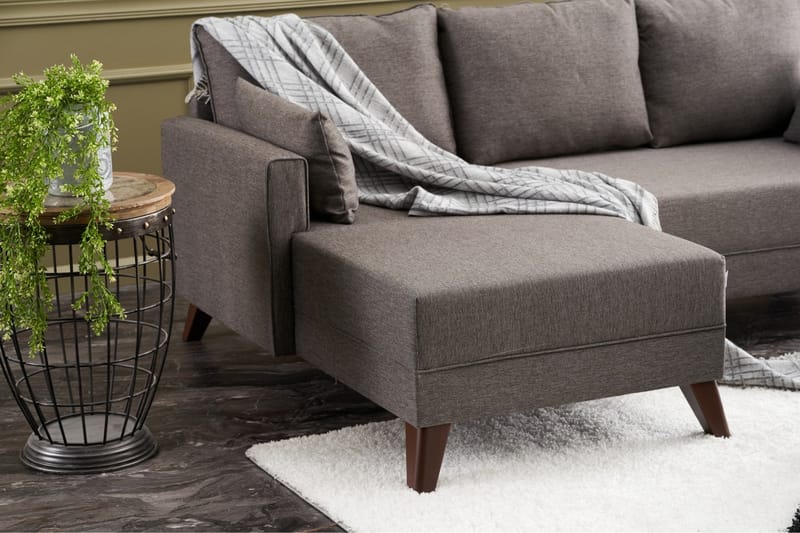 Antigua Mini Bäddsoffa med Divan Vänster - Brun - Möbler - Soffa - Bäddsoffa
