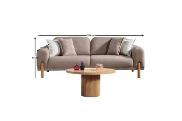 Astran Bäddsoffa 3-sits - Brun - Möbler - Soffa - Bäddsoffa