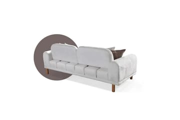 Astran Bäddsoffa 3-sits - Krämvit - Möbler - Soffa - Bäddsoffa
