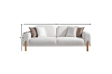 Astran Bäddsoffa 3-sits - Krämvit - Möbler - Soffa - Bäddsoffa