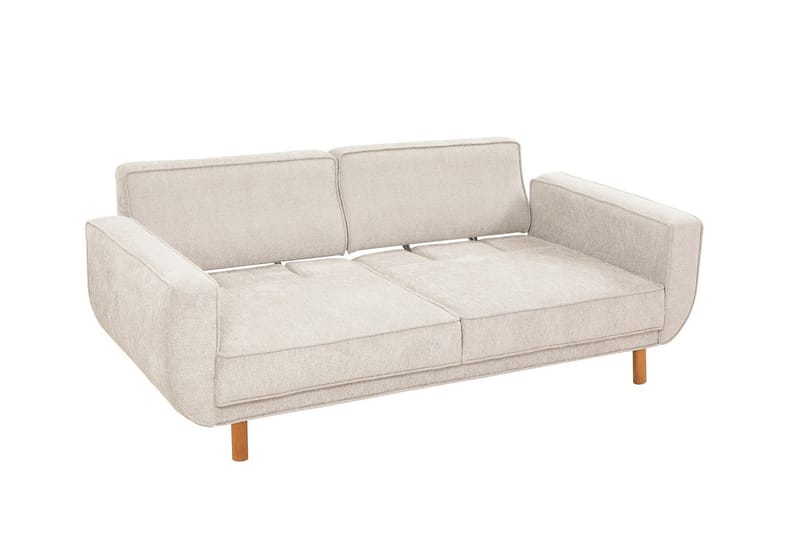Austen 3-sits Bäddsoffa 66x189 cm i Tyg - Gräddvit - Möbler - Soffa - Bäddsoffa